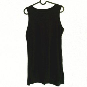 BLACK TUNIC TOP,  SIZE SMALL